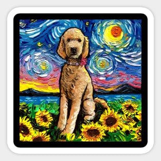 Goldendoodle Night 2 Sticker